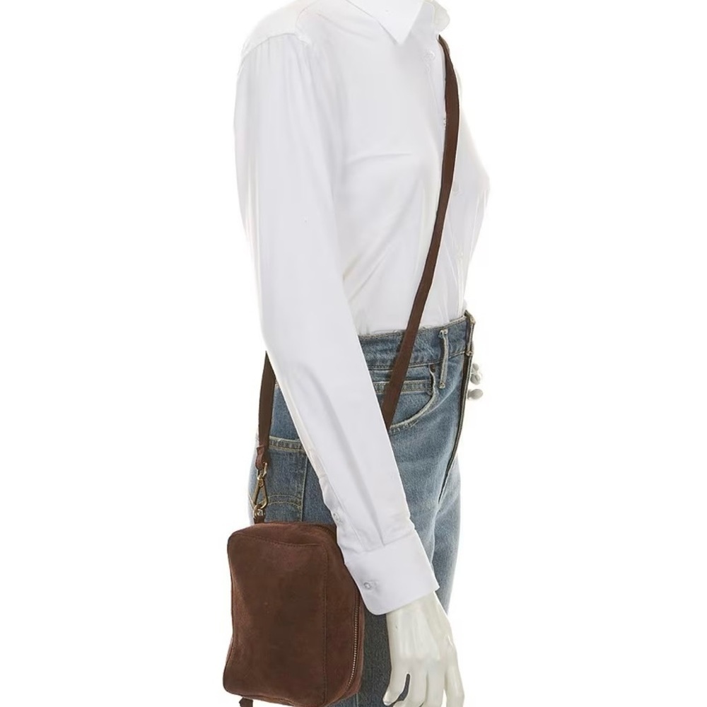 Free People Brown Crossbody Bag with Adjustable Strap and Minimalist Design - Picture 4 of 11